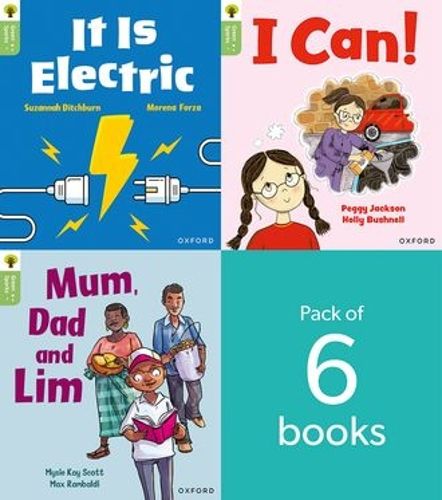 Cover image for Oxford Reading Tree Green Sparks: level 1+ LEVEL 1+ PACK of 6