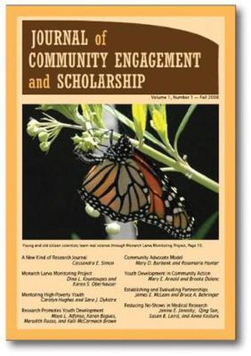 Cover image for Journal of Community Engagement and Scholarship, Vol 1 No 1: Fall 2008