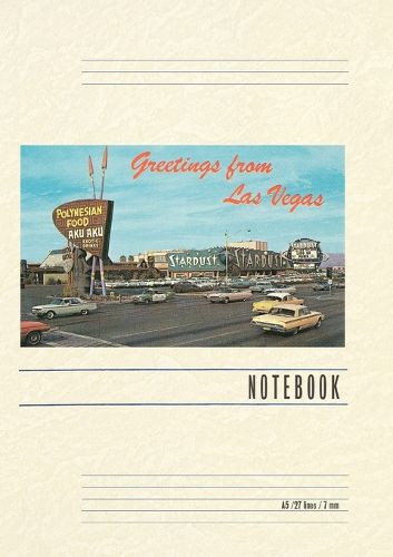 Cover image for Vintage Lined Notebook Greetings from Las Vegas, Nevada, Stardust