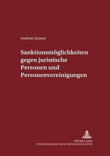 Cover image for Sanktionsmoeglichkeiten Gegen Juristische Personen Und Personenvereinigungen