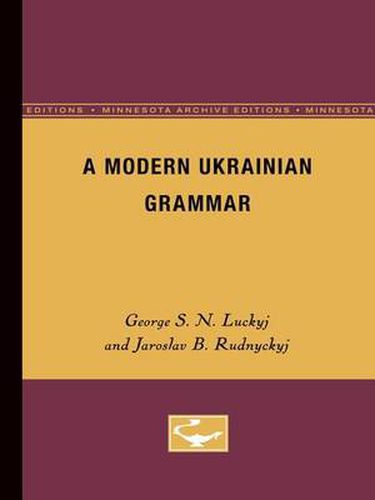 Cover image for A Modern Ukranian Grammar