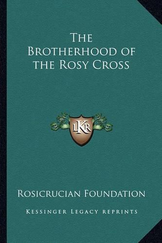 Cover image for The Brotherhood of the Rosy Cross