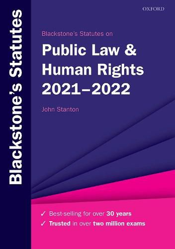 Cover image for Blackstone's Statutes on Public Law & Human Rights 2021-2022