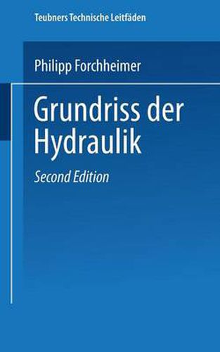 Cover image for Grundriss Der Hydraulik