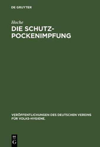 Cover image for Die Schutzpockenimpfung