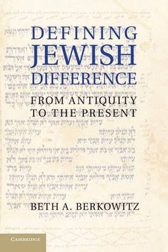 Cover image for Defining Jewish Difference: From Antiquity to the Present