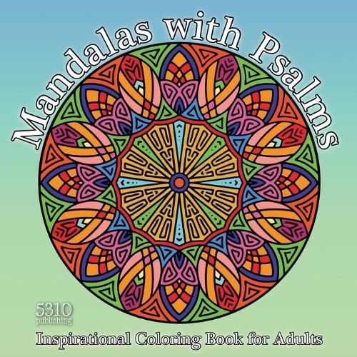 Cover image for Mandalas with Psalms: Inspirational Coloring Book for Adults