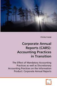 Cover image for Corporate Annual Reports (CARS): Accounting Practices in Transition