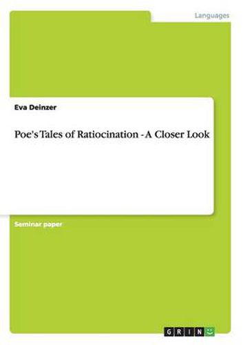 Cover image for Poe's Tales of Ratiocination - A Closer Look