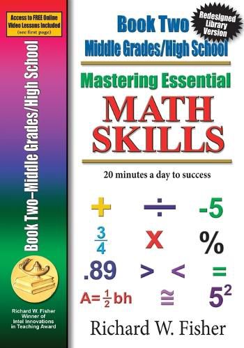 Mastering Essential Math Skills, Book 2, Middle Grades/High School: Re-designed Library Version