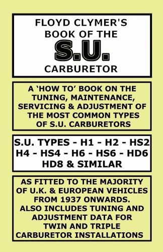 Cover image for Floyd Clymer's Book of the S.U. Carburetor