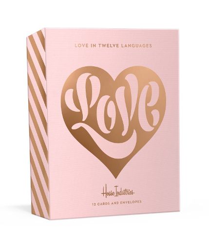 Cover image for Love In Twelve Languages: 12 Foil-Stamped Note Cards with Envelopes