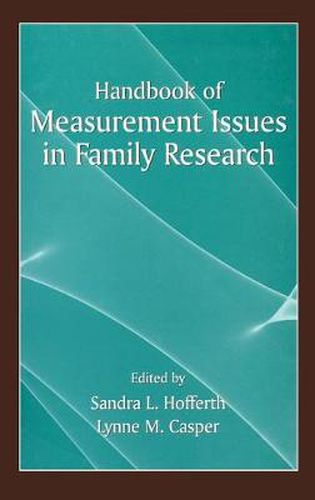 Cover image for Handbook of Measurement Issues in Family Research