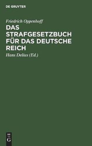 Das Strafgesetzbuch fur das Deutsche Reich