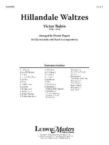 Cover image for Hillandale Waltzes: Conductor Score