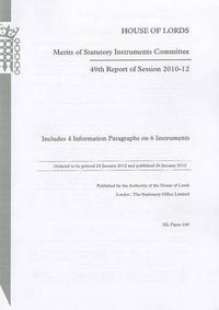 Cover image for 49th report of session 2010-12: includes 4 information paragraphs on 6 instruments