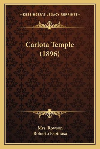 Cover image for Carlota Temple (1896)