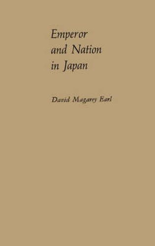 Cover image for Emperor and Nation in Japan: Political Thinkers of the Tokugawa Period