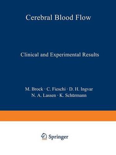 Cover image for Cerebral Blood Flow: Clinical and Experimental Results