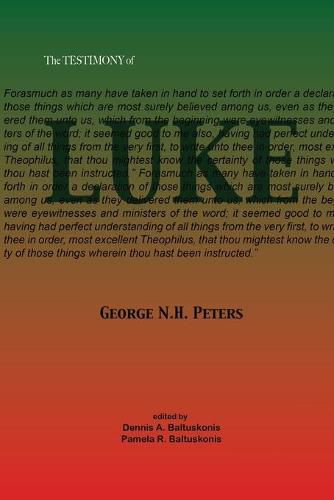 Cover image for The Testimony of Luke: 1907 Biblical study notes on the Gospel of Luke