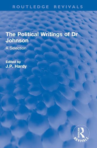 The Political Writings of Dr Johnson