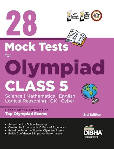 Cover image for 28 Mock Test Series for Olympiads Class 5 Science, Mathematics, English, Logical Reasoning, Gk & Cyber