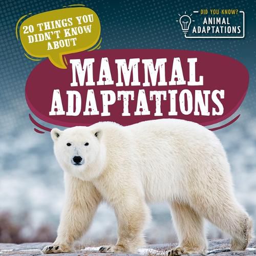 Cover image for 20 Things You Didn't Know about Mammal Adaptations