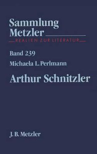 Cover image for Arthur Schnitzler