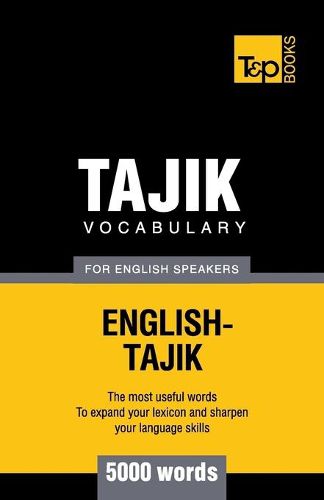 Cover image for Tajik vocabulary for English speakers - 5000 words