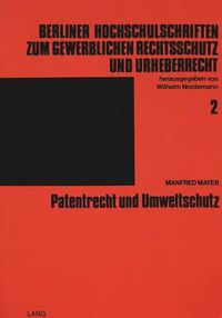 Cover image for Patentrecht Und Umweltschutz