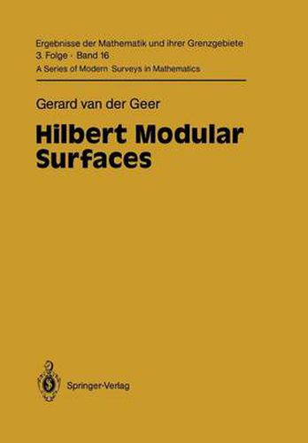 Cover image for Hilbert Modular Surfaces