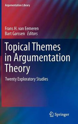 Cover image for Topical Themes in Argumentation Theory: Twenty Exploratory Studies