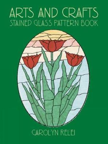 Cover image for Arts & Crafts Stained Glass Pattern Book