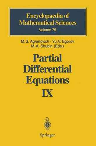 Cover image for Partial Differential Equations IX: Elliptic Boundary Value Problems