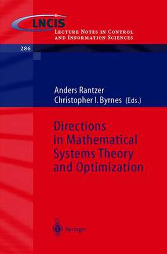 Cover image for Directions in Mathematical Systems Theory and Optimization