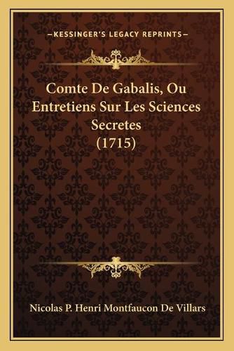 Cover image for Comte de Gabalis, Ou Entretiens Sur Les Sciences Secretes (1715)