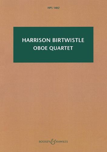 Cover image for Oboe Quartet: Hawkes Pocket Scores Hps 1482