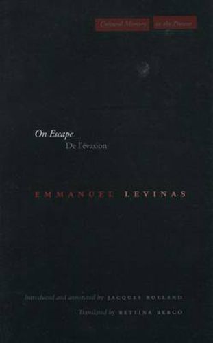 Cover image for On Escape: De l'evasion