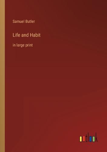 Cover image for Life and Habit