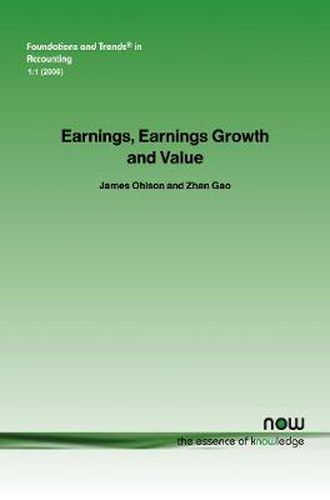 Cover image for Earnings, Earnings Growth, and Value