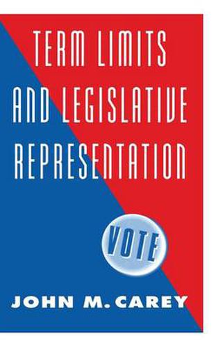 Cover image for Term Limits and Legislative Representation