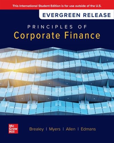 Cover image for Principles of Corporate Finance: 2025 Release ISE