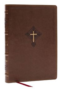 Cover image for RSV2CE, Thinline Large Print Catholic Bible, Brown Leathersoft, Comfort Print