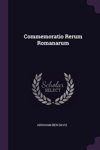 Cover image for Commemoratio Rerum Romanarum