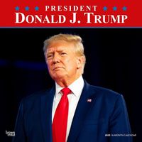 Cover image for President Donald J. Trump 2025 12 X 24 Inch Monthly Square Wall Calendar Plastic-Free Browntrout Celebrity Apprentice Tower Republican Potus