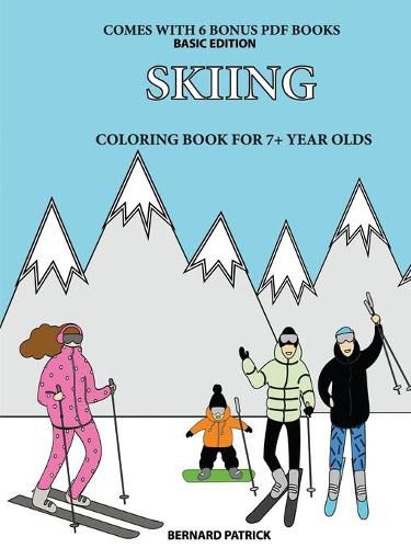 Cover image for Coloring Book for 7+ Year Olds (Skiing)