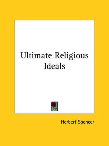 Cover image for Ultimate Religious Ideals