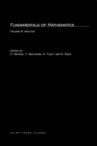 Cover image for Fundamentals of Mathematics: Analysis