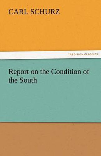 Cover image for Report on the Condition of the South