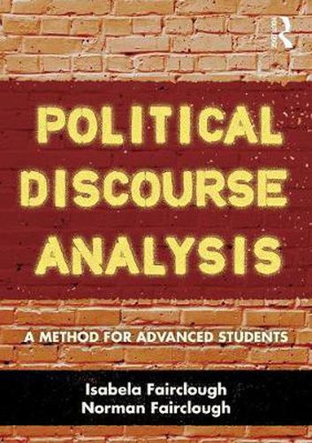 Cover image for Political Discourse Analysis: A Method for Advanced Students